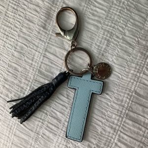 Rebecca Minkoff Tassel “T” Keychain